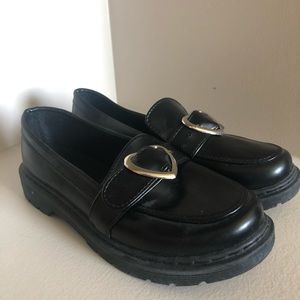 FITS LIKE SIZE 8 Heart Buckle Loafers
